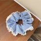 Gifty - Plaid Lace Edge Hair Loop