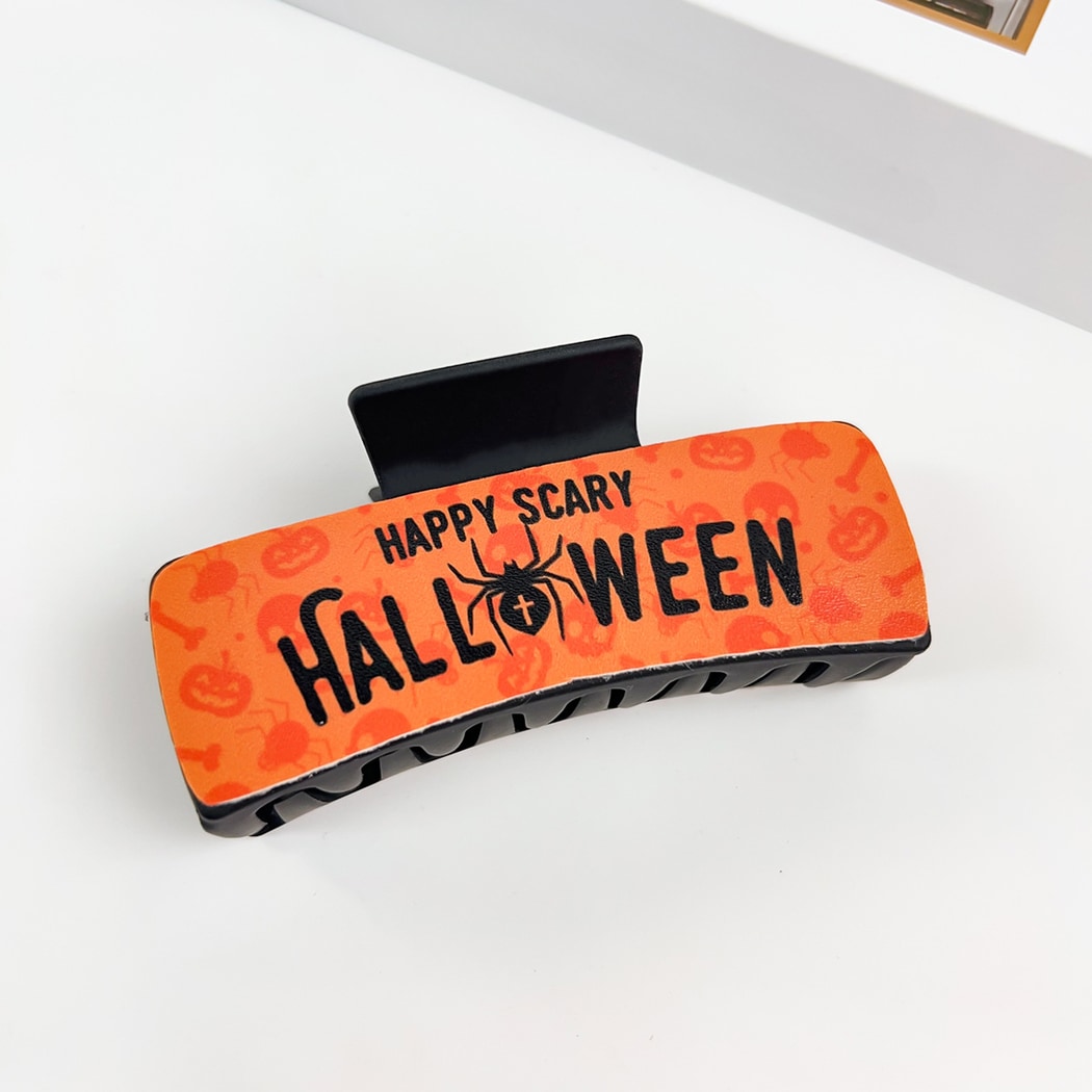 Beau - Halloween Ghost Print Claw Clip