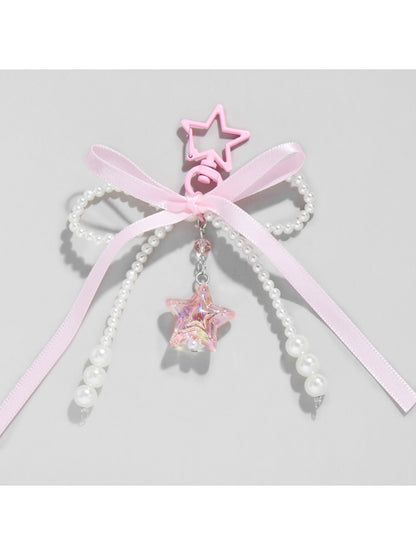 Keypus - Cute Y2K Lace Bow Bag Charm Keychain
