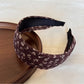 Gifty - Striped and Geometric Pattern Polyester Headband