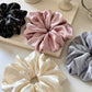 Gifty - Glossy Floral Print Ponytail Hair Scrunchie