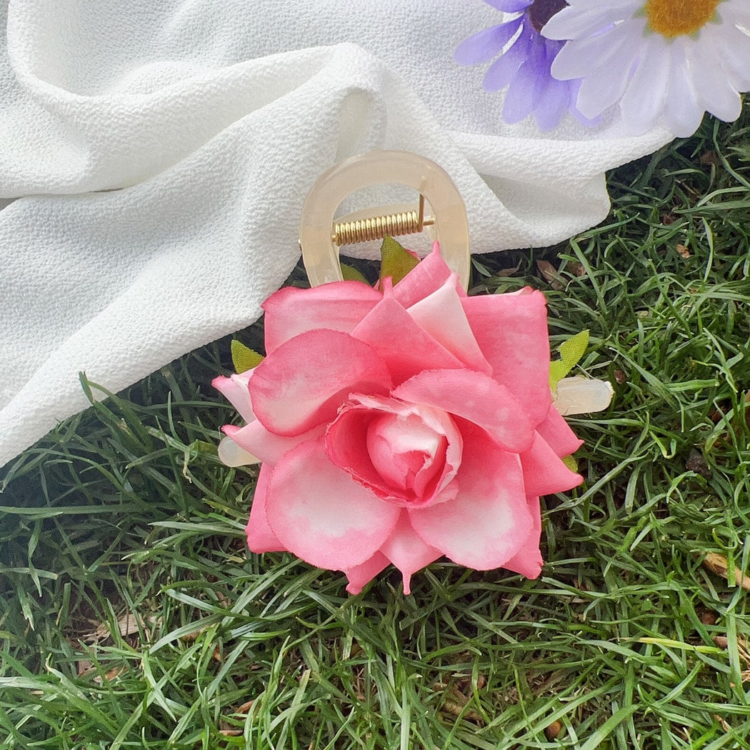 Beau - Bright Rose Shape Sweet Style Claw Clip