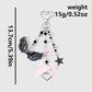 Keypus - Y2K Dark Style Cross Wing Keychain