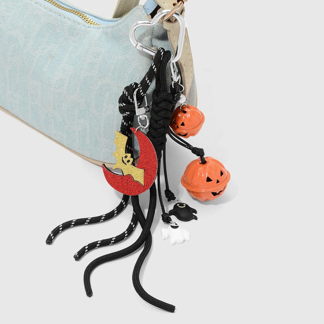 Keypus - Halloween Pumpkin Bell Charm Keychain