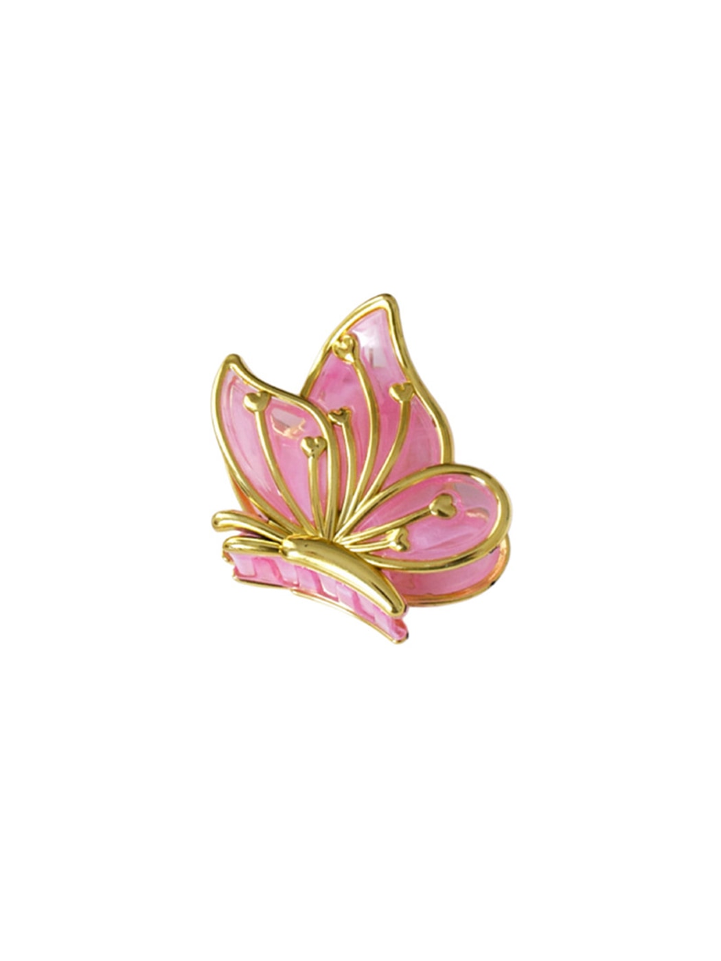 Beau - Gold Edge Butterfly Decorative Plastic Claw Clip