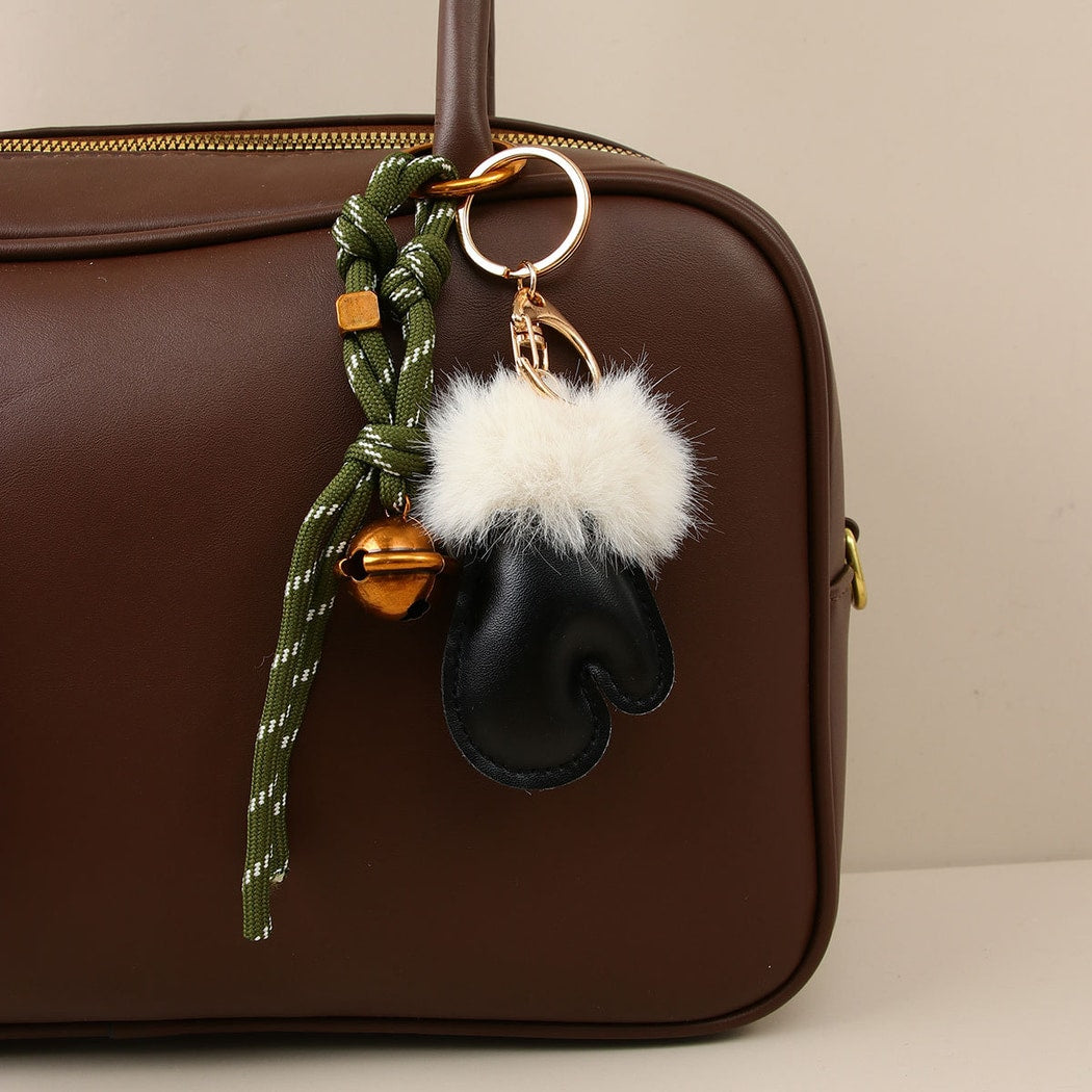 Keypus - Glove Shaped Woven Cord Plush Bag Charm Keychain