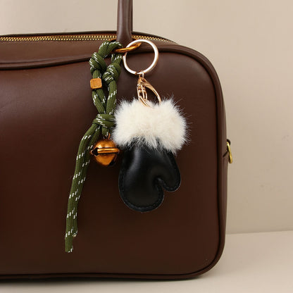 Keypus - Glove Shaped Woven Cord Plush Bag Charm Keychain