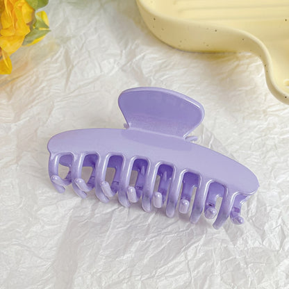 Beau - Geometric Plastic Line Detail Claw Hair Clip