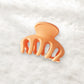 Beau - Matte Plastic Pumpkin Design Claw Clip