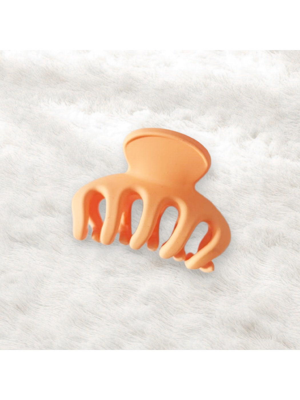 Beau - Matte Plastic Pumpkin Design Claw Clip