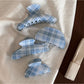 Beau - Plaid Acrylic Semi Circle Hair Claw Clip