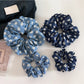 Gifty - Retro Blue Fashion Scrunchie