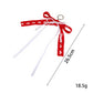 Keypus - Hollow Heart Fabric Bow Bag Charm Keychain