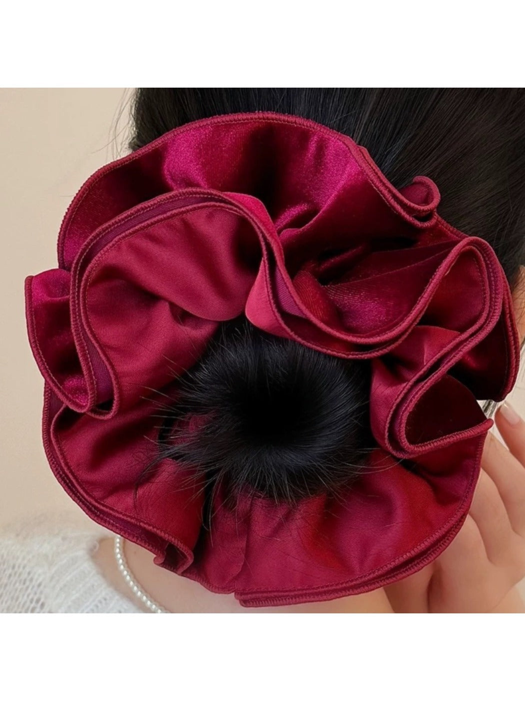 Gifty - Spring Retro Solid Colored Scrunchie