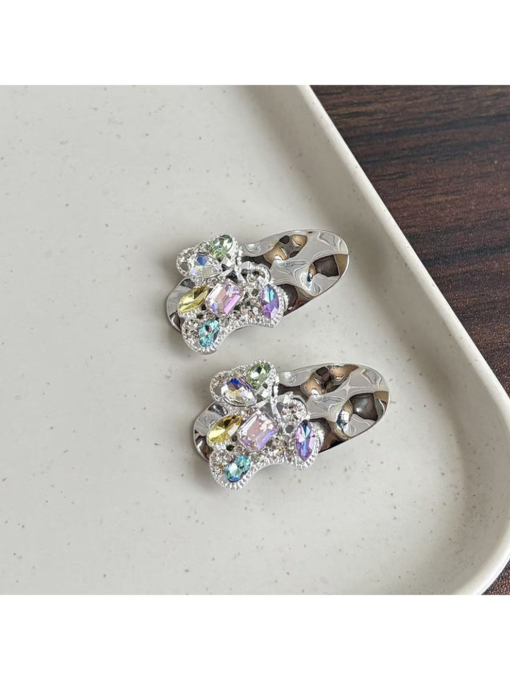 Beau - Cartoon Bear Embellished Side Barrette Hair Clip