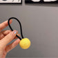 Gifty - Glossy Ball Decoration High Elastic Hair Tie