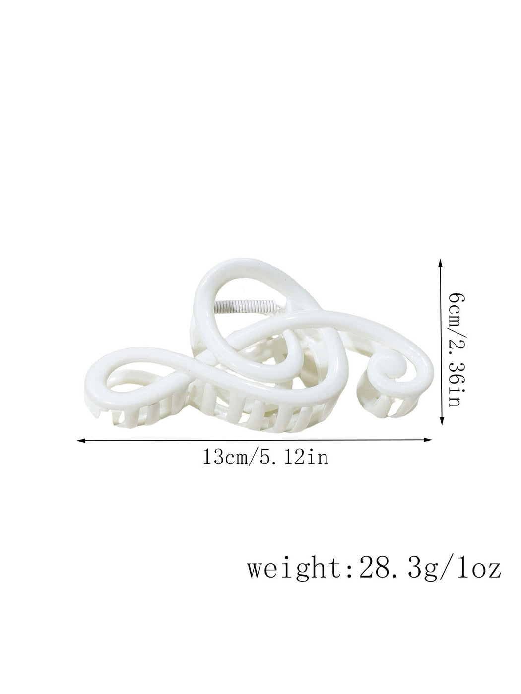 Beau - Acrylic Alloy Music Note Statement Claw Clip