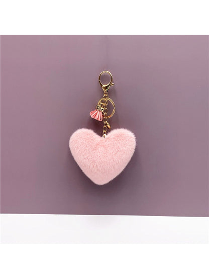 Keypus - Plush Heart Shaped Bag Charm Keychain