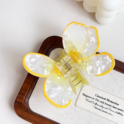 Beau - Sweet Floral Butterfly PVC Claw Hair Clip