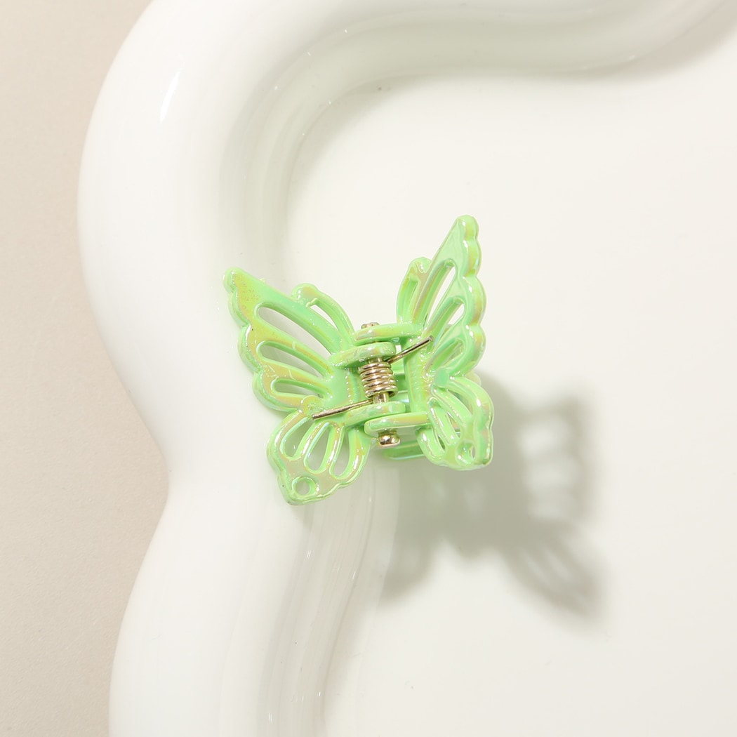 Beau - Openwork Butterfly Alloy Accent Claw Hair Clip