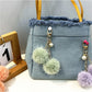 Keypus - Colorful Plush Pompom Bag Charm Keychain