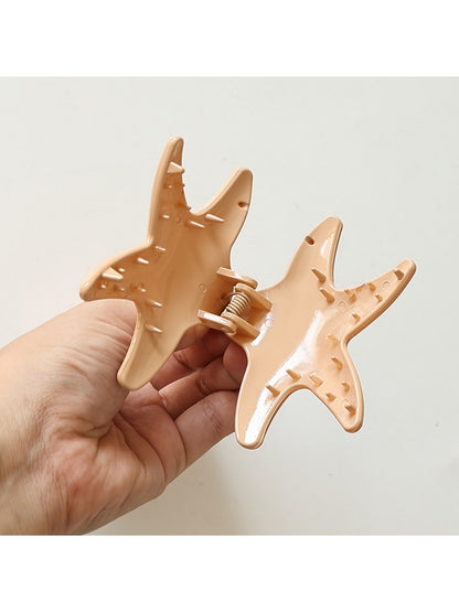 Beau - Starfish Ocean Style Glossy Claw Hair Clip