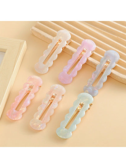 Beau - Colorful Hollowed Out Wave Shaped Hair Clip