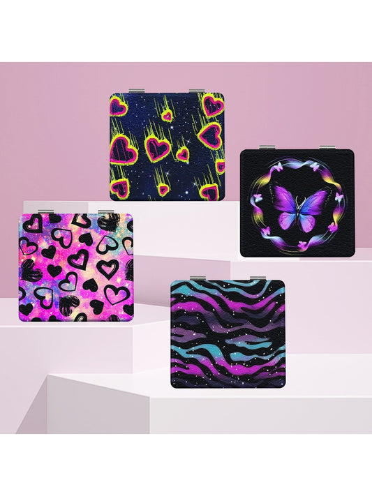 Mirroray - Y2K Pattern Folding Makeup Mirror