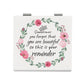 Mirroray - Floral Quote Compact Tabletop Makeup Mirror