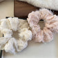 Gifty - Crinkled Tulle Tassel Scrunchie