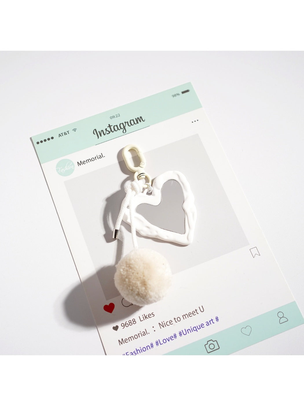 Keypus - Heart Shaped Macaron Keychain