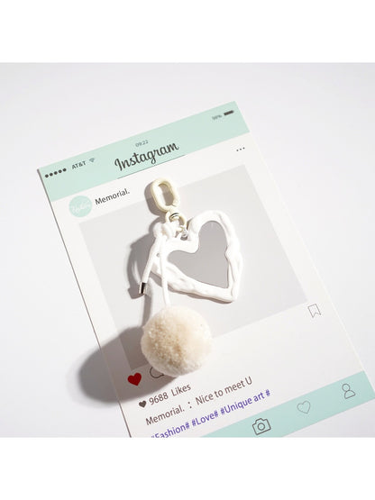 Keypus - Heart Shaped Macaron Keychain