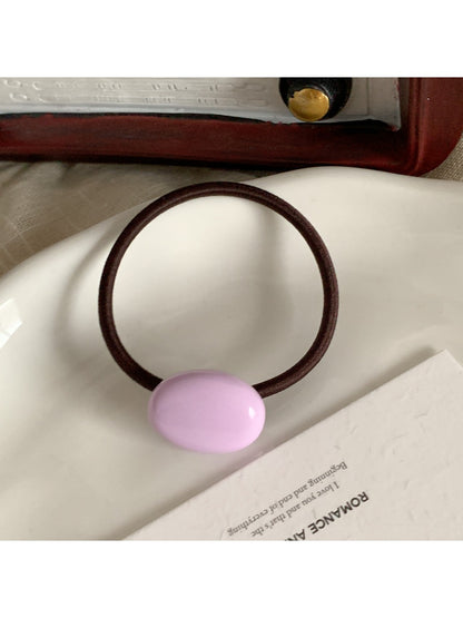 Gifty - Solid Color Oval Hair Tie