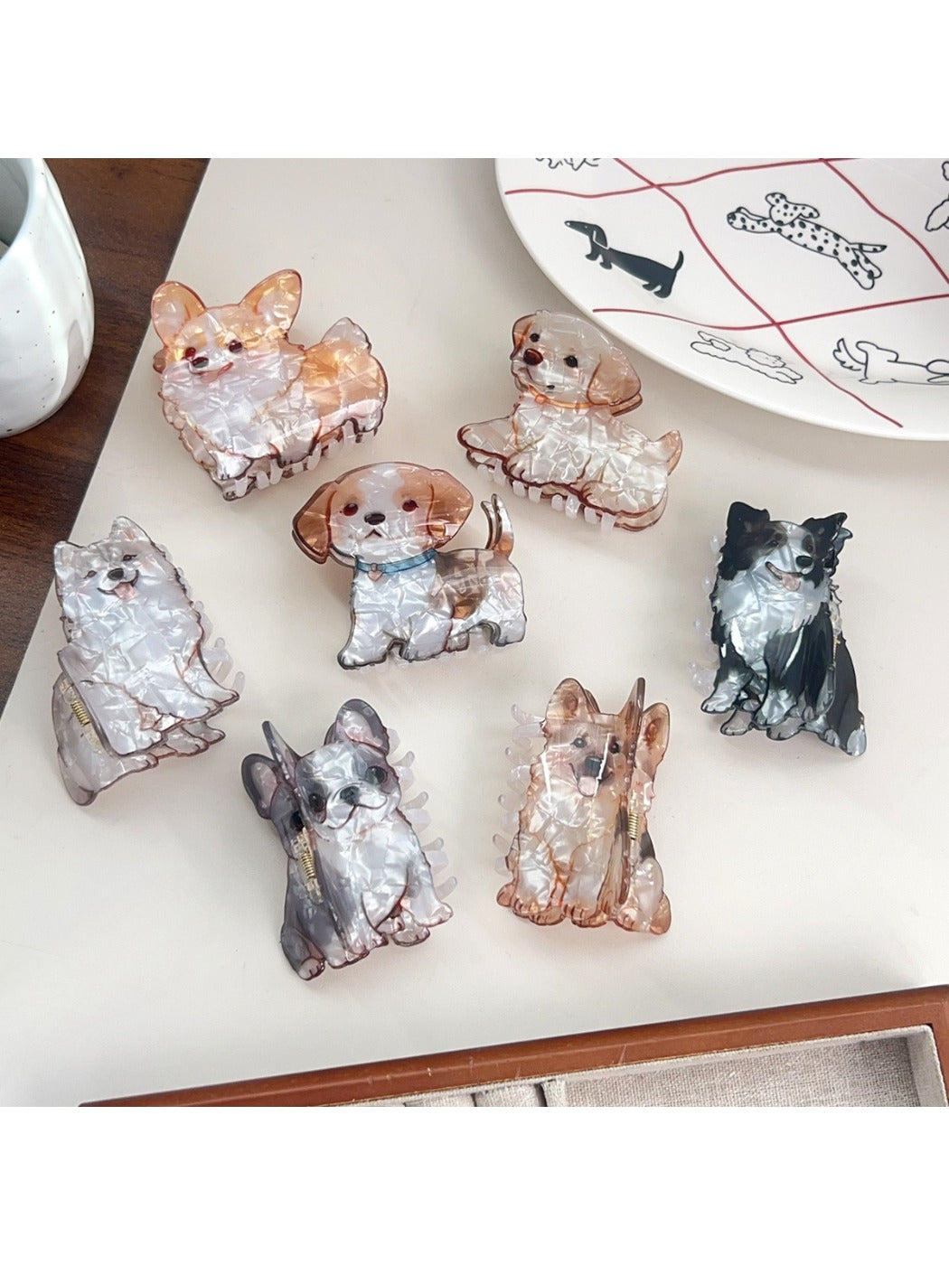 Beau - Cute Puppy Hair Clips