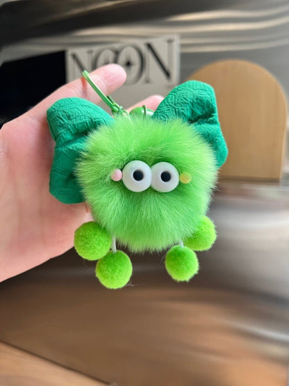 Keypus - Bow Coal Plush Keychain