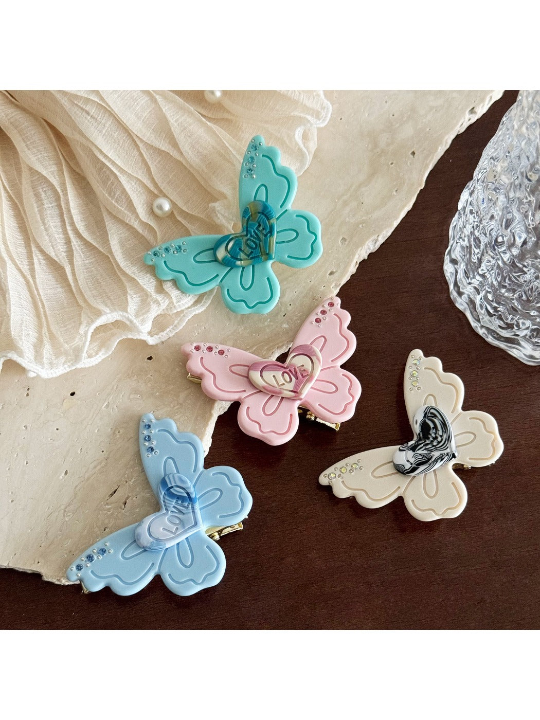 Beau - Acetic Acid Butterfly-shaped Hairpin