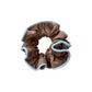 Gifty - Blue Coffee Colored Pleated Hair Loop