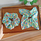 Gifty - Floral Print Polyester Elastic Scrunchie