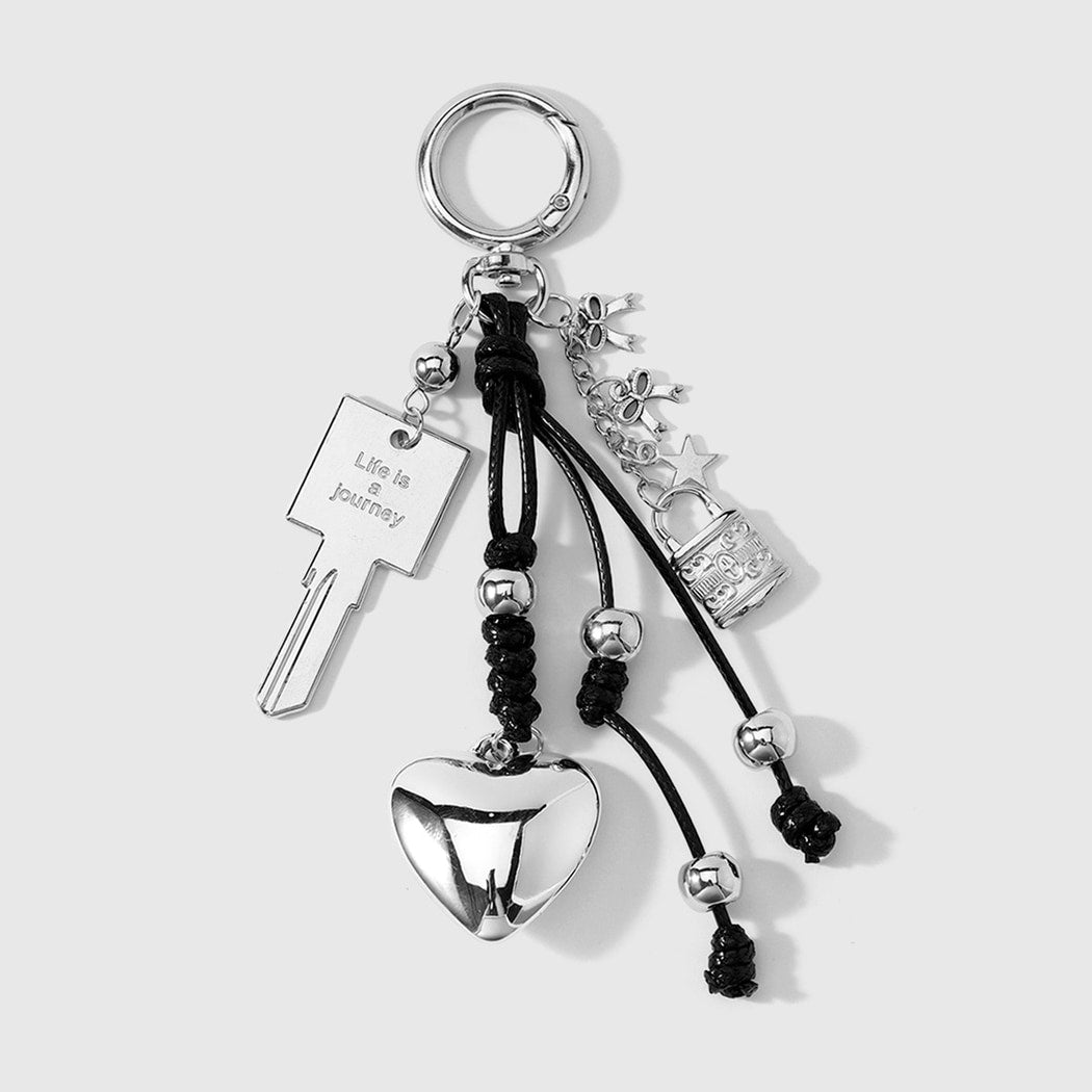 Keypus - Key and Heart Charm Minimalist Keychain