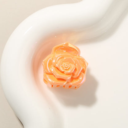 Beau - Sweet Rose Flower Gloss Finish Hair Claw Clip