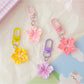 Keypus - Macaron Colored Cherry Blossom Keychain