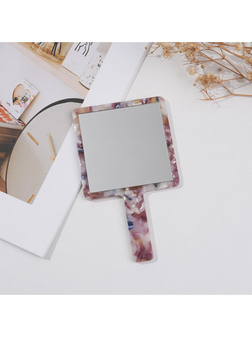 Mirroray - Vintage Style Square Hand Mirror