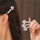 Beau - Butterfly Detail Bear Accent Duckbill Hair Clip