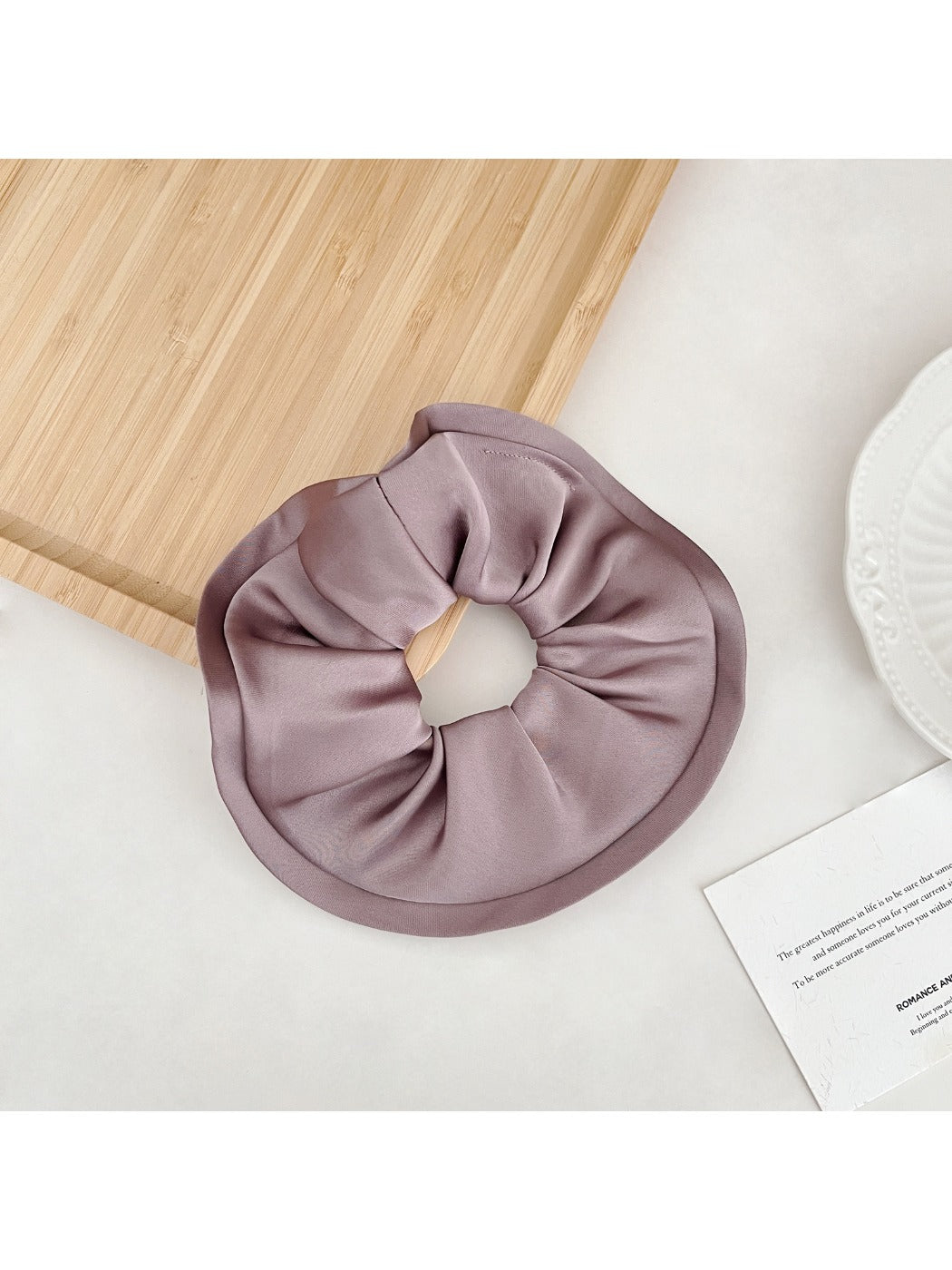 Gifty - Elegant Ruffle Scrunchie Hair Tie Ponytail Holder