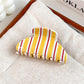 Beau - Striped PVC Sweet Style Claw Clip