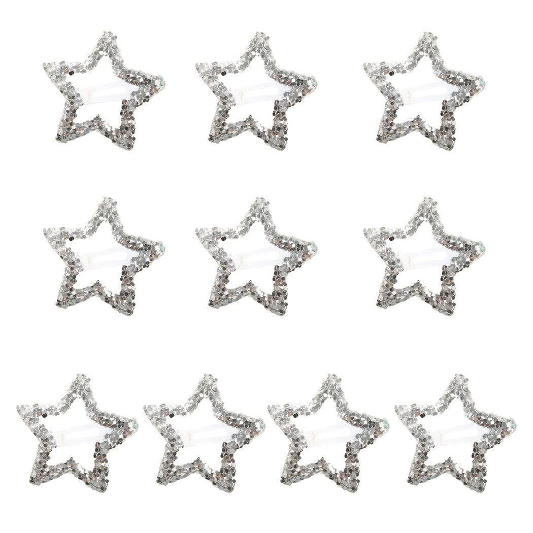 Beau - Sparkly Star Shape Alloy Hair Clip Set