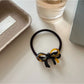 Gifty - Sleek Color Blocked Bow Hair Tie