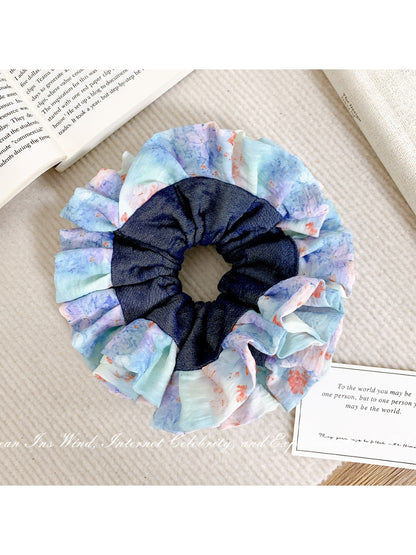 Gifty - Ink Floral Lace Hair Ties
