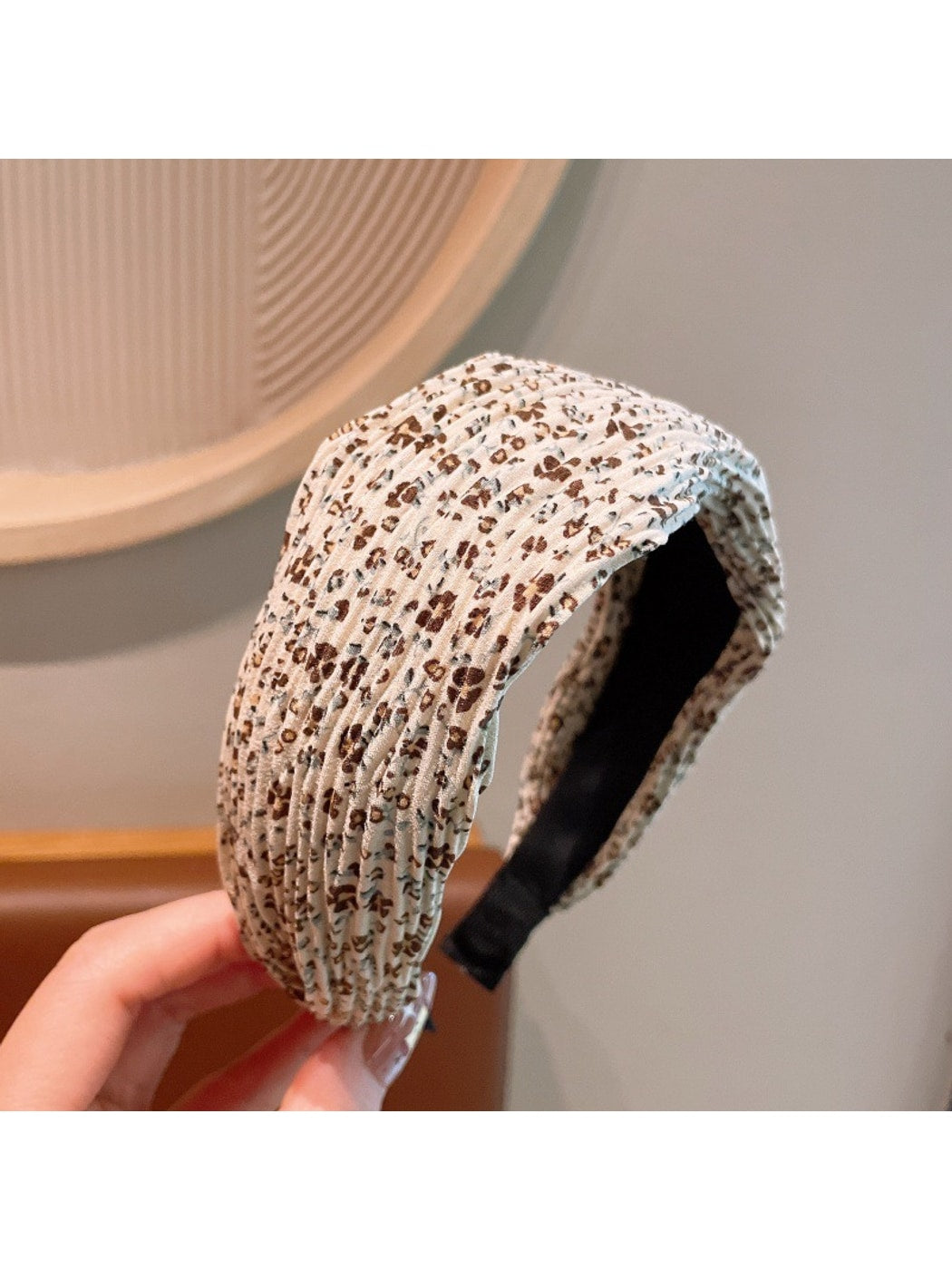 Gifty - Floral Print Fabric Wide Women's Headband