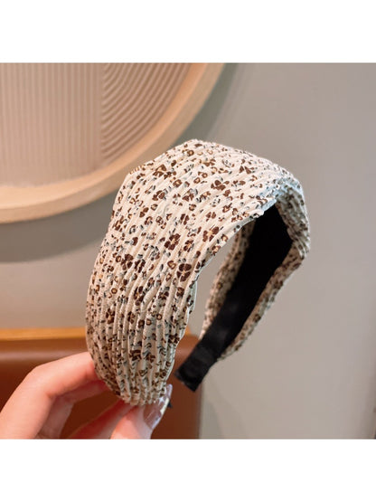 Gifty - Floral Print Fabric Wide Women's Headband